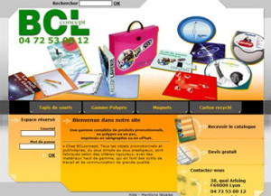 BCL Concept : ancienne version e commerce