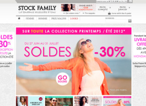 Creation charte graphique Soldes Stock family
