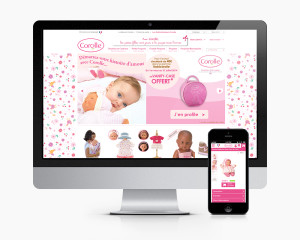 Responsive design e commerce Corolle