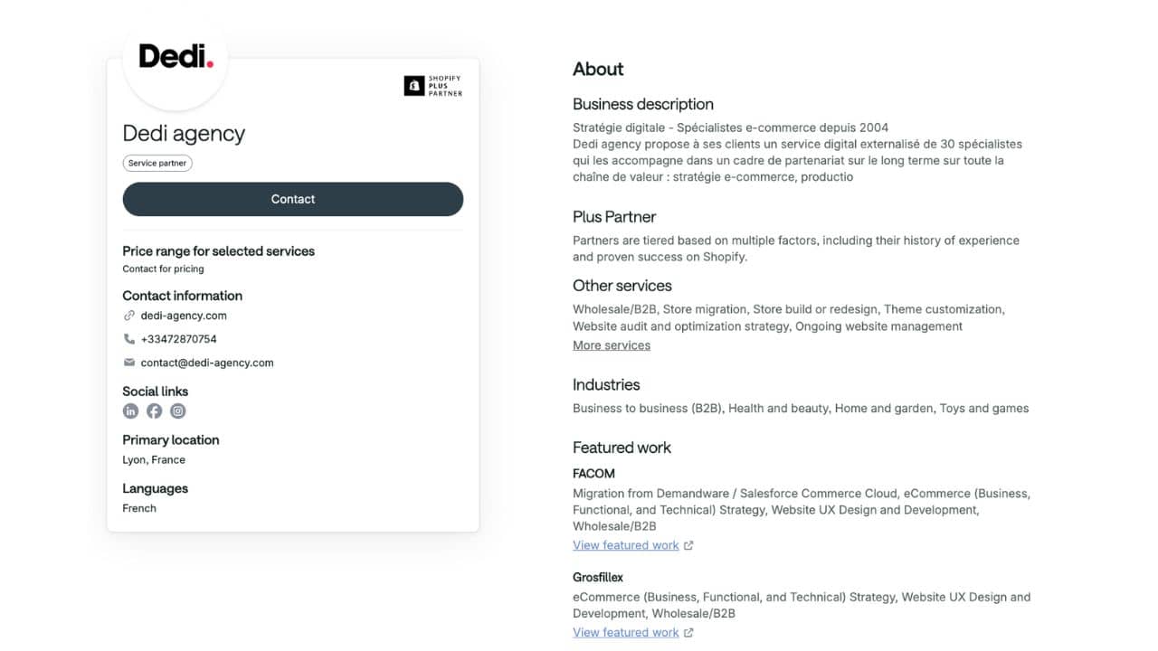Agence certifiée Shopify Plus
