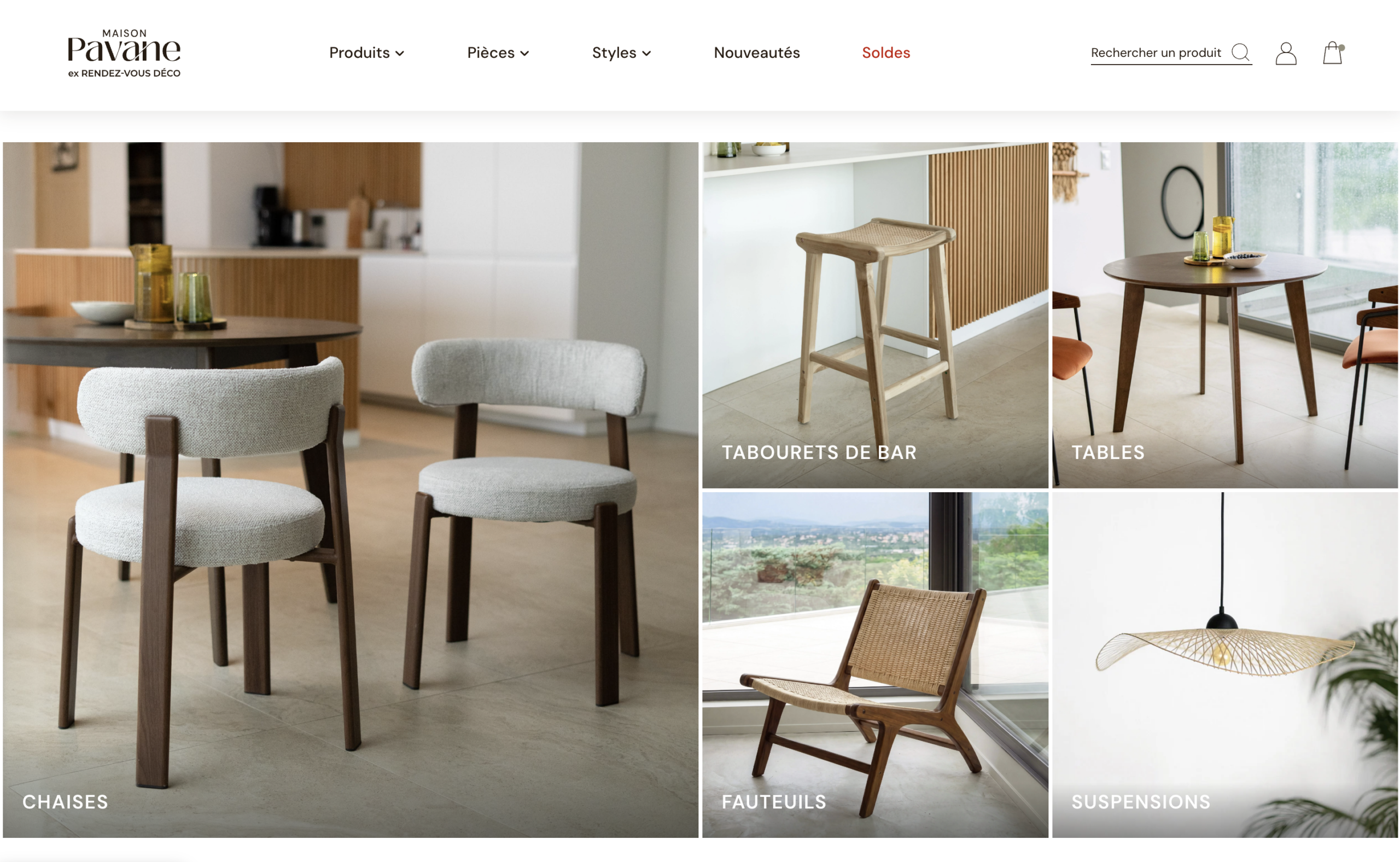 Homepage Maison Pavane