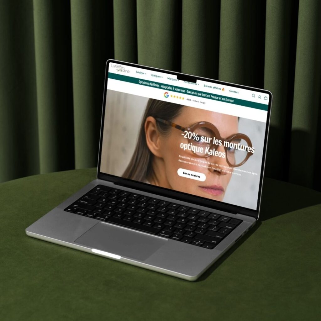 Migration WordPress vers Shopify - Les Lunettes de Pauline - Dedi Migration WordPress vers Shopify - Les Lunettes de Pauline