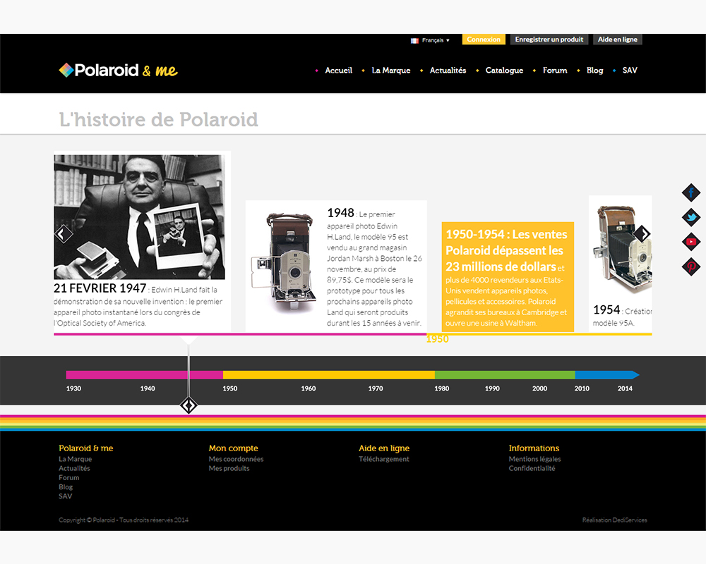 création site e commerce marque Polaroid & me